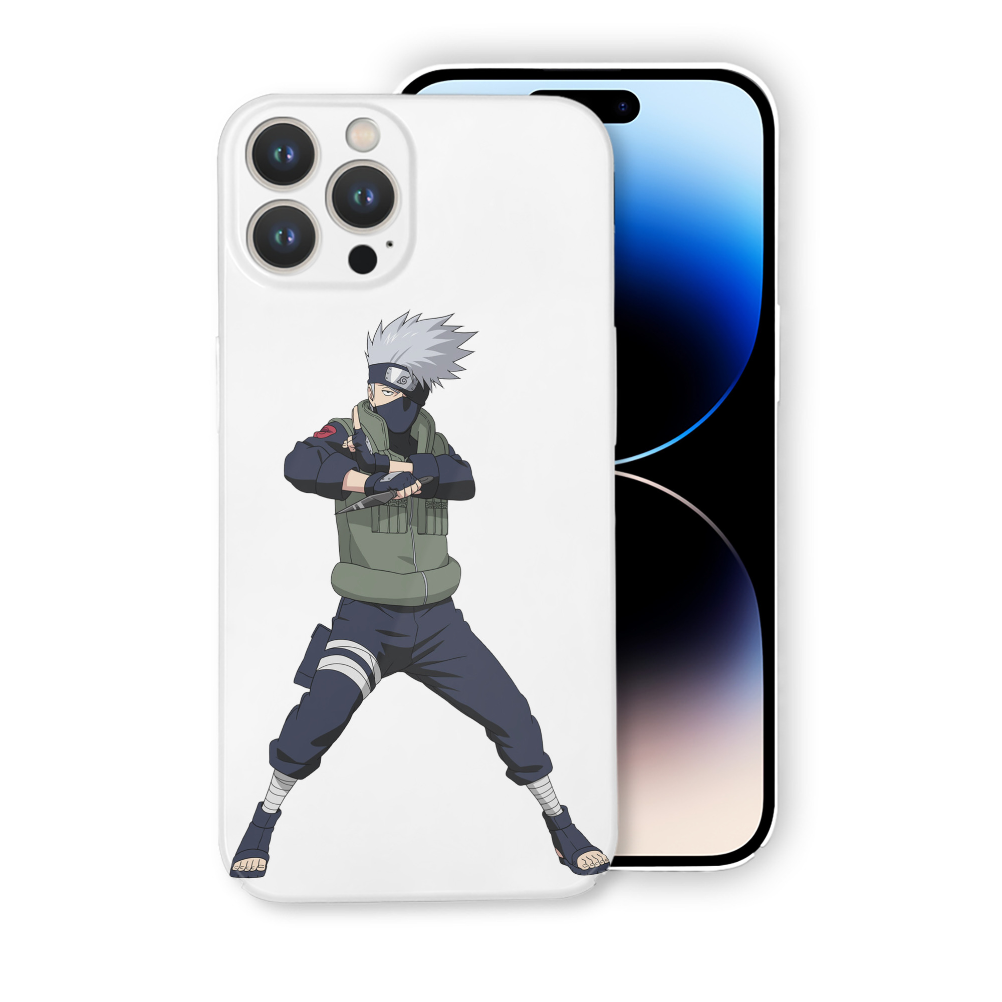 （画像用） NARUTO -ナルト- はたけ カカシ Hatake Kakashi 【iPhone 14シリーズ対応】ハードケース